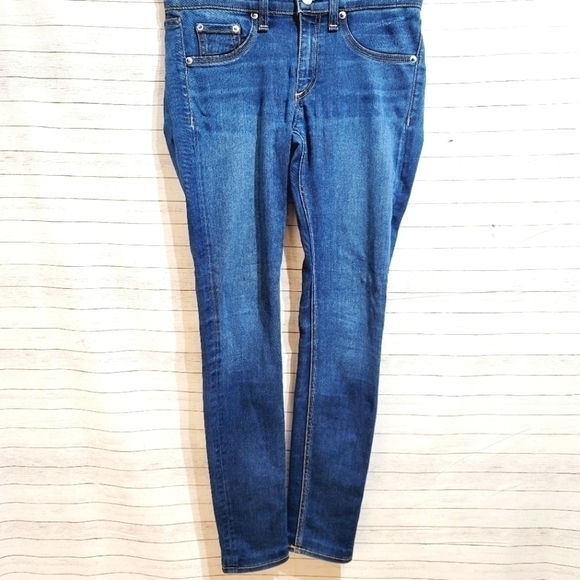 RAG & BONE SKINNY MID RISE BEDFORD JEANS, SZ 27 - Picture 1 of 11